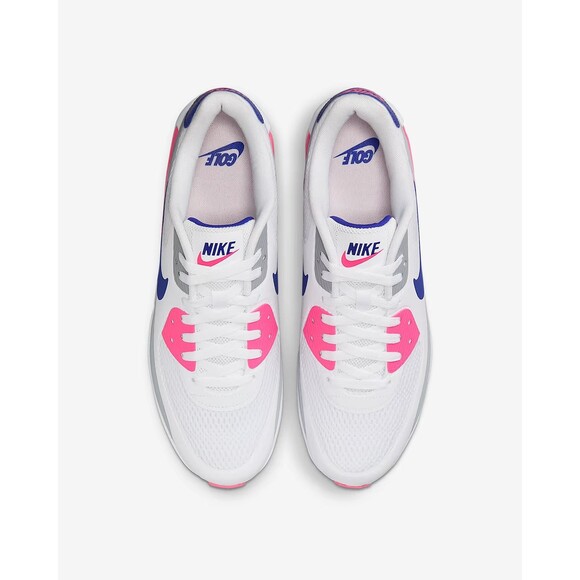 10.5M / 12W - [NEW] Men's Nike Air Max 90 Golf Shoes 'White' HV9305-101 - Picture 4 of 8